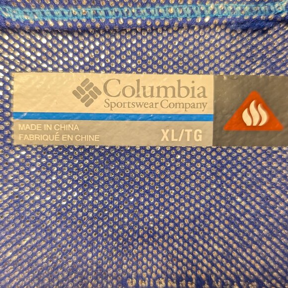 Columbia Omni-Heat Royal Blue Half-Zip Pullover Size XL - Picture 5 of 11